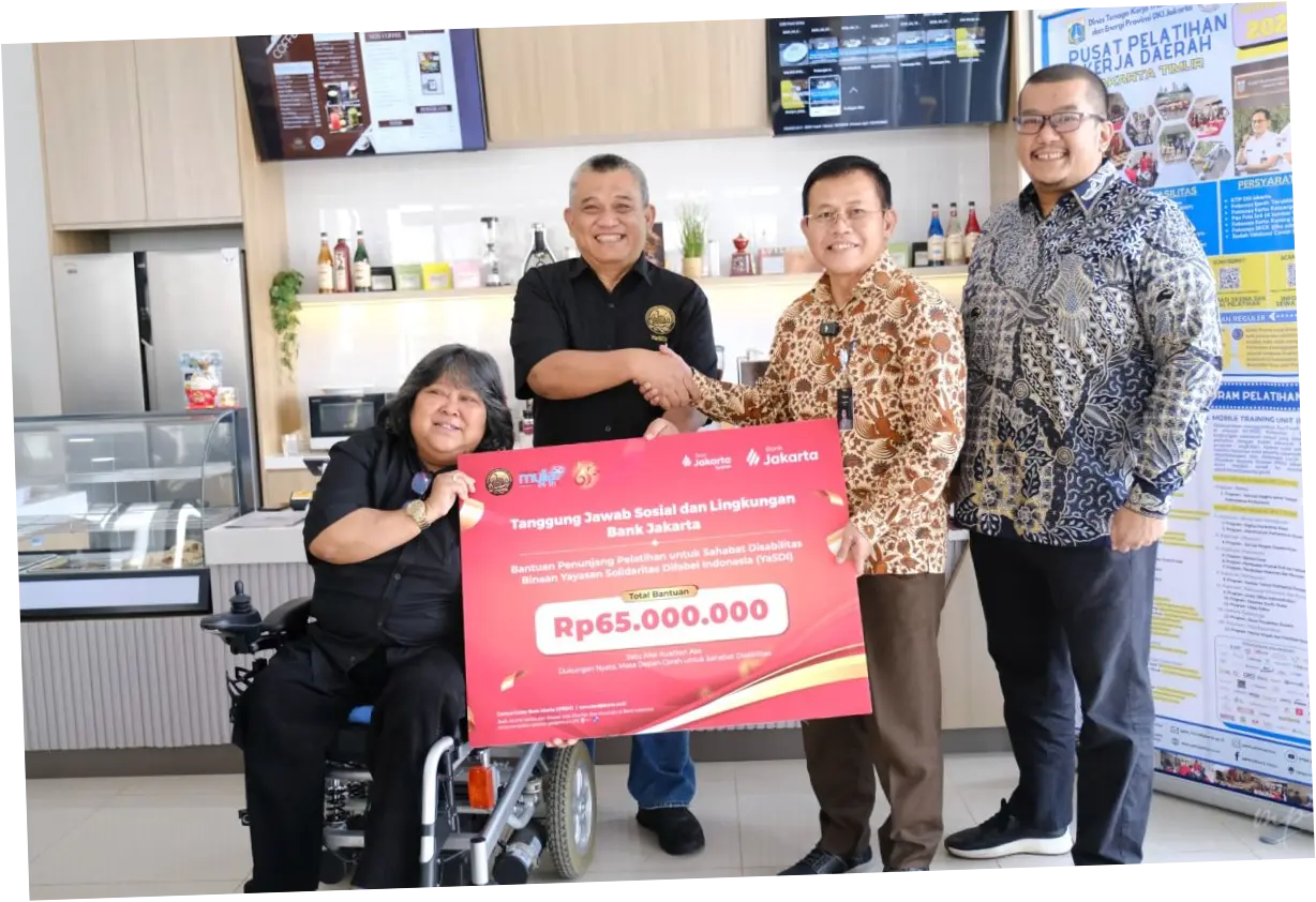 Bank Jakarta Salurkan Bantuan untuk Sahabat Disabilitas Binaan YaSDI