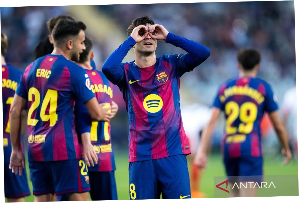 Barcelona Raih Kemenangan 2-1 Atas Atletico Madrid, Lewandowski Jadi Pahlawan