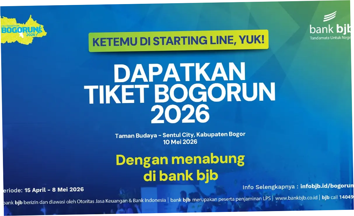BOGORUN 2026: Bank BJB Tawarkan Cara Praktis Dapatkan Tiket Lari