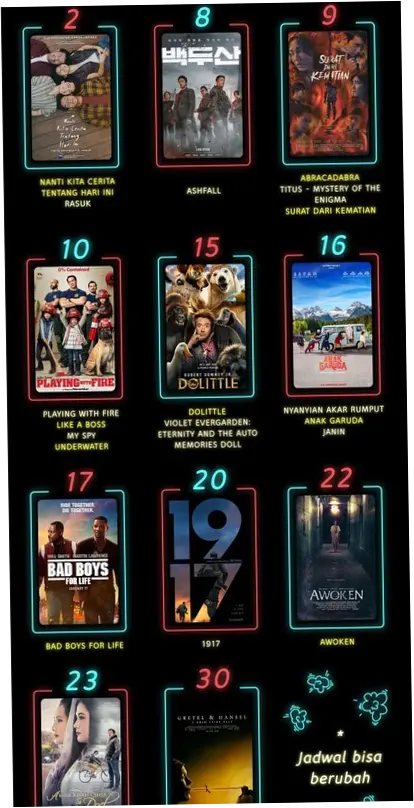 Jadwal Bioskop Terbaru: Update Film dan Harga Tiket di Berbagai Kota