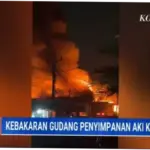 Kebakaran Gudang dan Pabrik Aki di Cimanggis Depok, Kerugian Capai Rp800 Juta