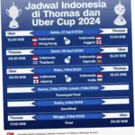 Laga Thomas Cup dan Uber Cup 2026: Jadwal dan Daftar Pebulutangkis