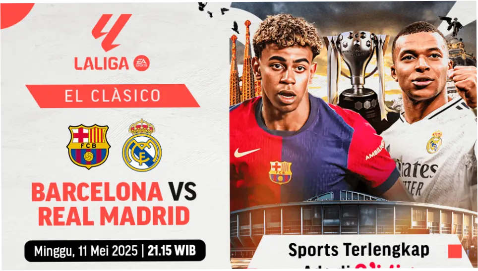 LaLiga: Barcelona dan Real Madrid Berebut Gelar Juara