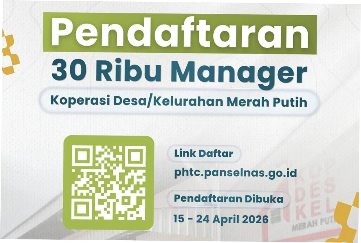 Link Pendaftaran 30.000 Manajer Kopdes Merah Putih, Ini Syaratnya