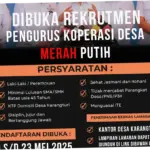 Lowongan Koperasi Desa Merah Putih 2026 Resmi Dibuka, Simak Cara Daftar dan Tahapannya