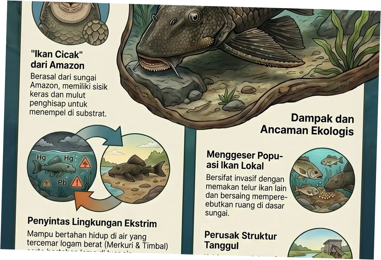 Mengenal Bahaya Ikan Sapu-Sapu: Fakta yang Belum Banyak Diketahui