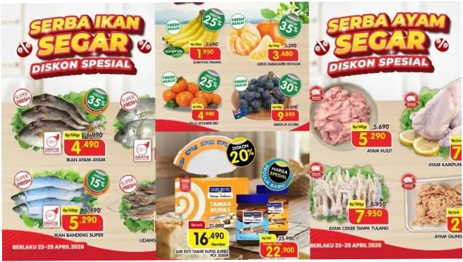 Promo Superindo Hingga 29 April 2026: Hemat Belanja Daging, Sarapan, dan Perlengkapan Kebersihan