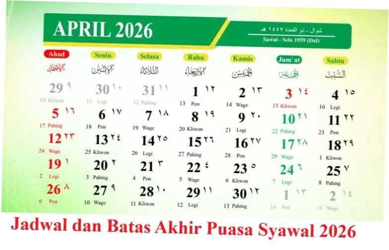 Syawal 2026: Batas Akhir dan Amalan Penting yang Perlu Diketahui