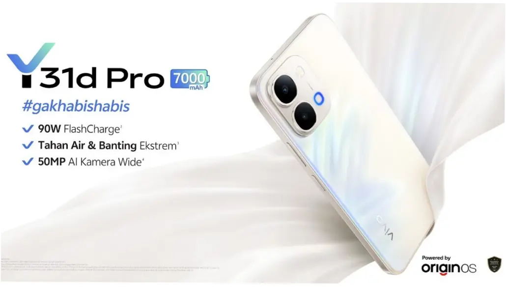 vivo Y31d Pro: Ponsel Baru dengan Baterai 7000mAh dan Fitur Tahan Ekstrem