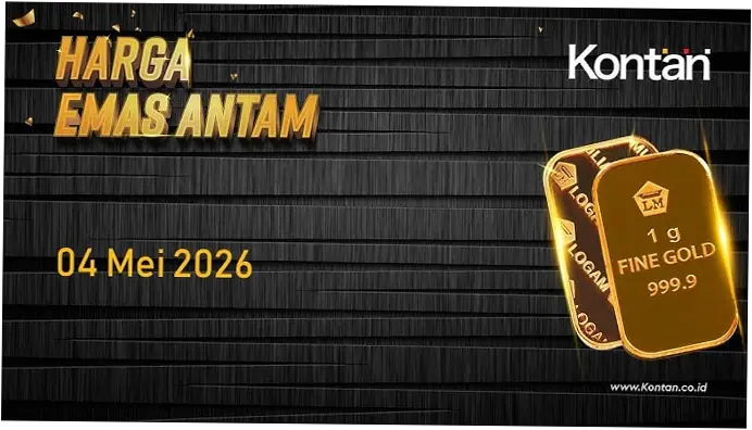 Harga Emas Antam 4 Mei 2026 Turun Tipis ke Rp2.795.000 per Gram, Waktunya Serok?