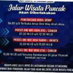 Jadwal Buka Tutup Jalur Puncak Bogor Hari Ini 1 Mei 2026, Jam Berapa One Way Dimulai?