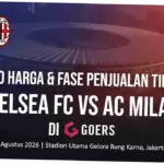 Link Beli Tiket Chelsea vs AC Milan di GBK, Paling Murah Dijual Rp600.000