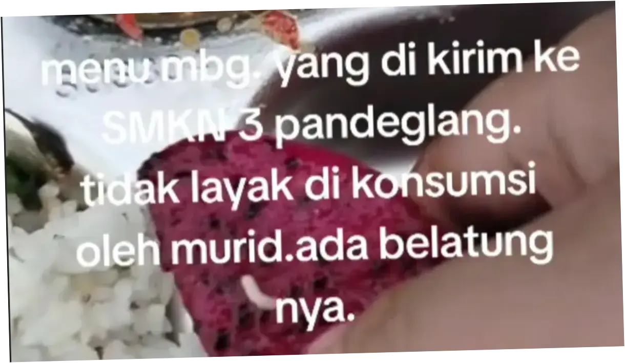 Menu MBG di Labuan Dihinggapi Belatung, Satgas Pandeglang Ambil Tindakan Tegas