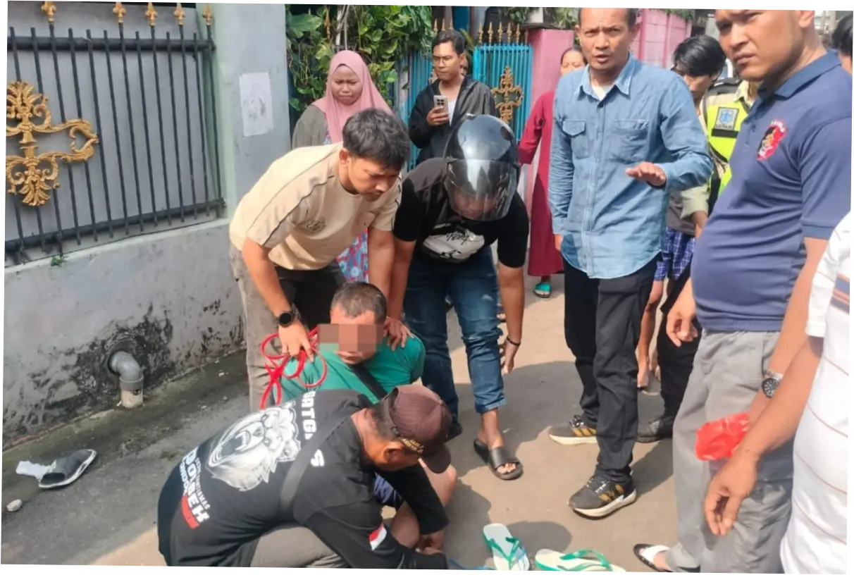 Pelaku Penusukan IRT yang Sedang Gendong Cucu di Pondok Aren Ditangkap
