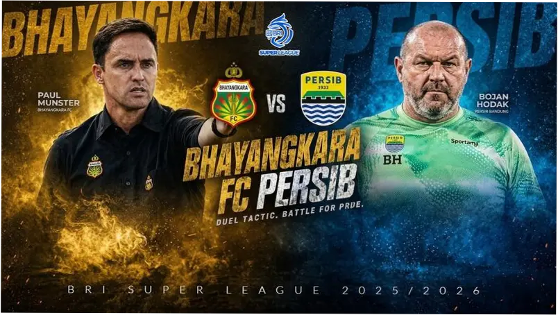 Pertandingan Bhayangkara FC vs Persib Bandung: Link Live Streaming dan Preview