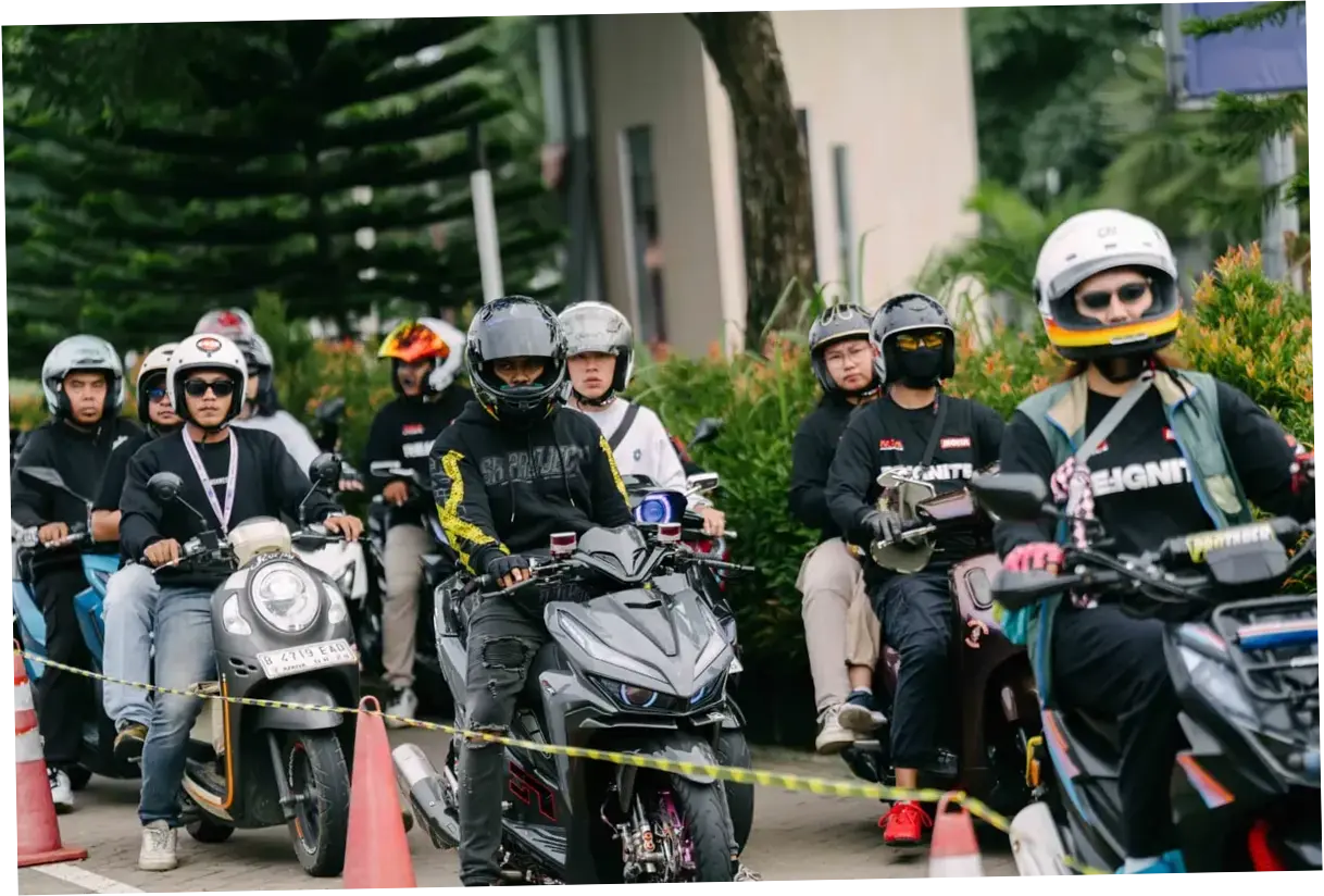 Ratusan Rider Ramaikan Bogor Ride with Motul x NSA Autoparts